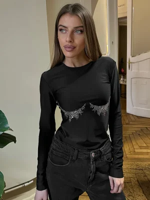 Autumn Diamonds Long Sleeve Top