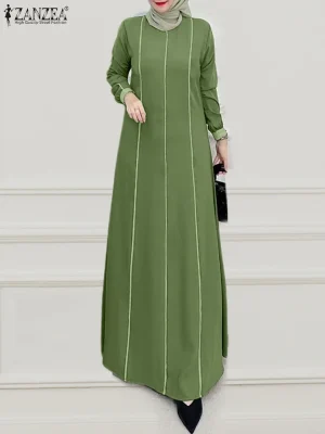 Muslim Women’s Color Block Abaya