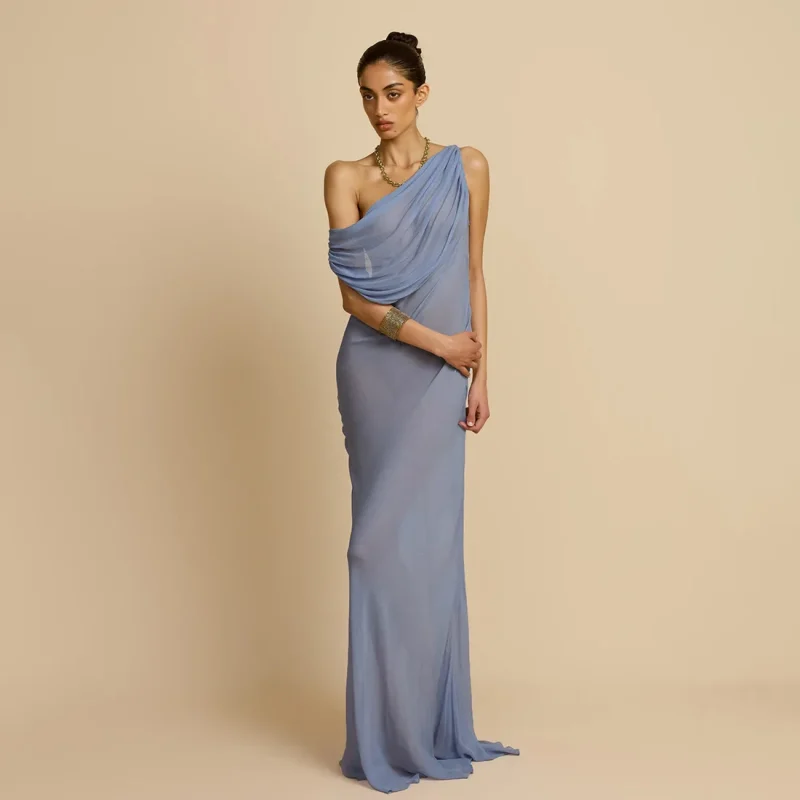Sexy Sheer Mesh Maxi Dress - Image 2