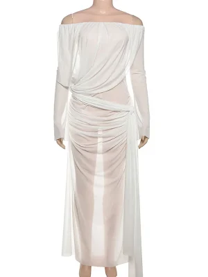 Summer See-Through Mesh Beach Dress