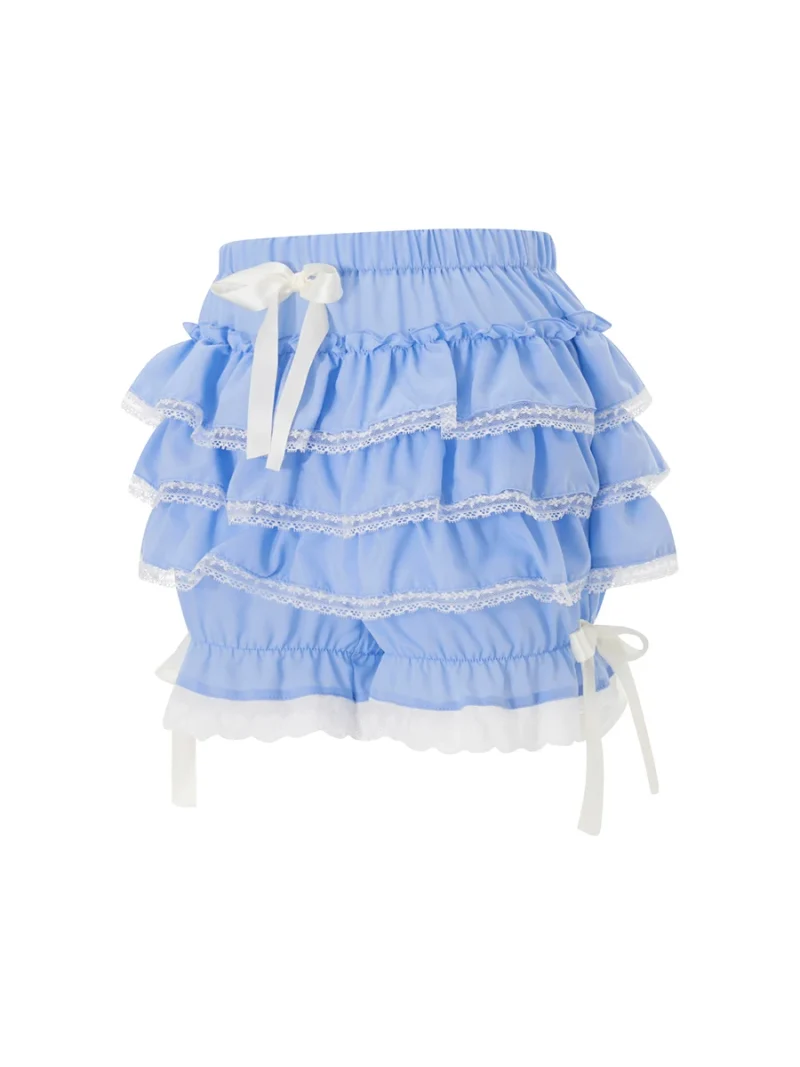 Women’s Summer Plaid Ruffle Shorts - Image 6