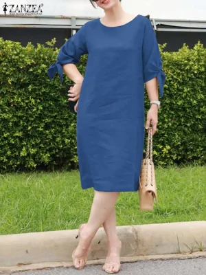 Elegant Cotton Summer Dress