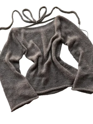 Women’s Tie-Back Knit Sweater