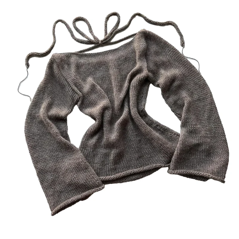 Women’s Tie-Back Knit Sweater