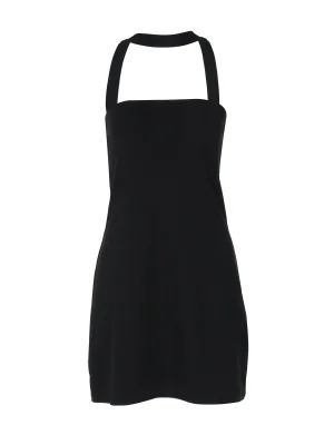 Elegant Halter Strapless Mini Dress