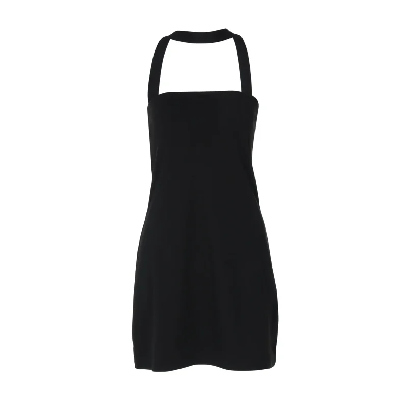 Elegant Halter Strapless Mini Dress
