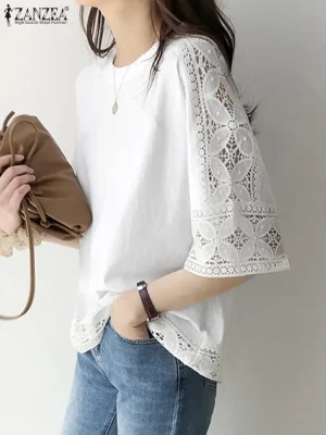 Women’s Bohemian Lace Tunic Top