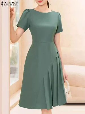 Women’s Elegant Pleated Dress
