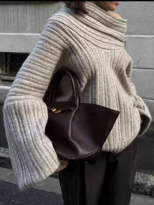 Autumn Oversized Knit Sweater
