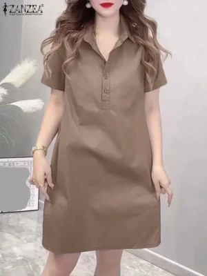 Women’s Short Sleeve Shirtdress