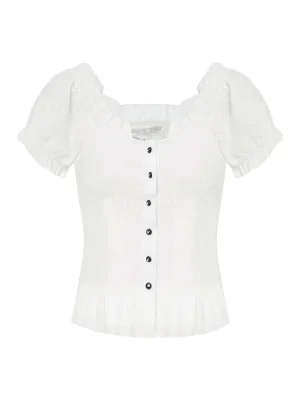 Kawaii Corset T-Shirt Lace Trim V Neck Slim Top