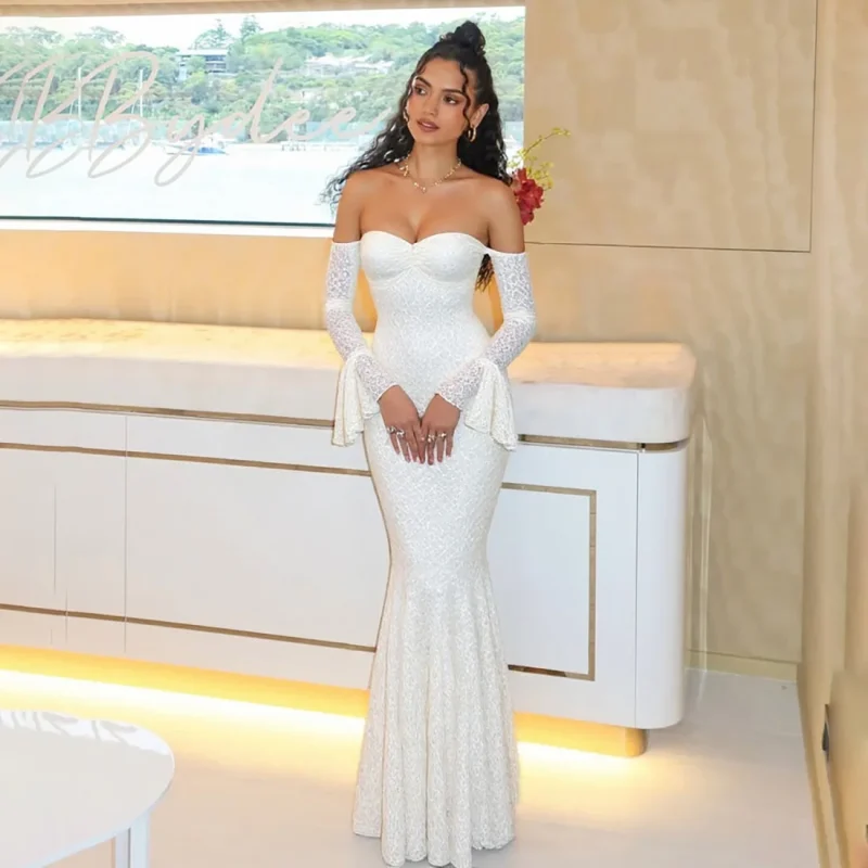 Sexy Lace Strapless Party Dress - Image 4
