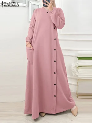 Women’s Muslim Long Sleeve Maxi Dress