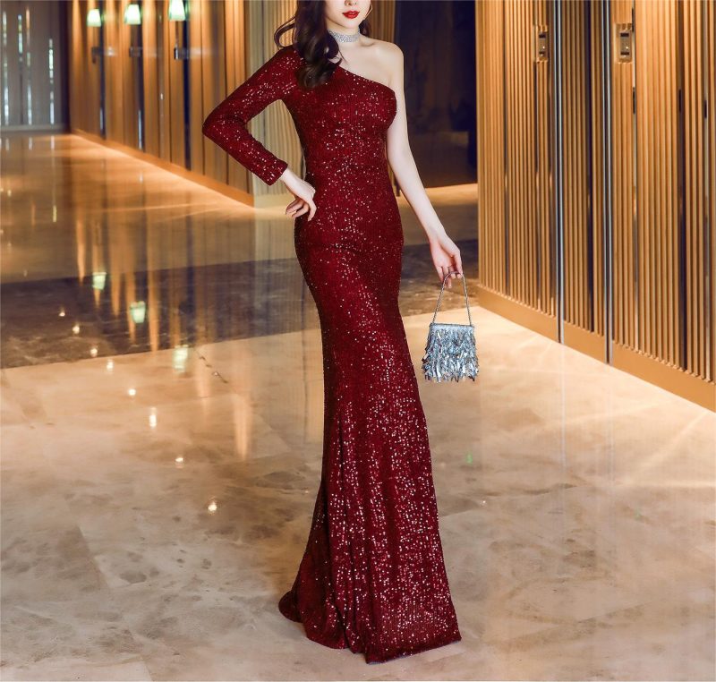 Elegant Fairy Evening Party Dress for Women