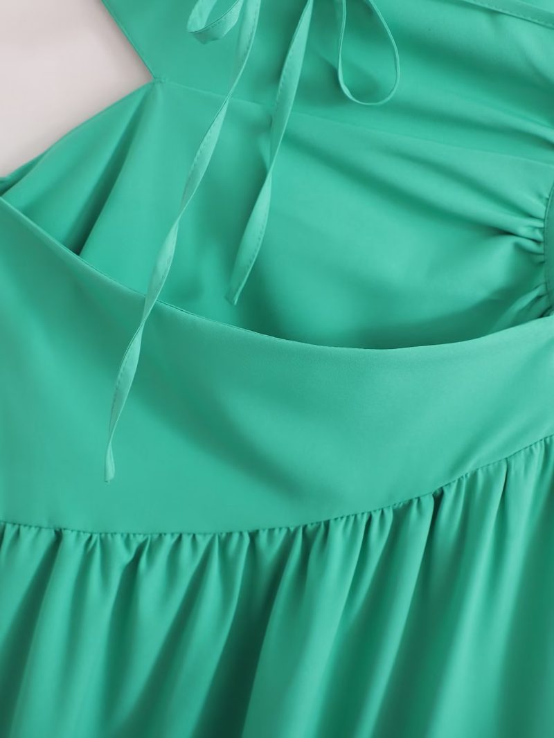 Women’s Summer High Waist Cutout Strap Dress - Image 4