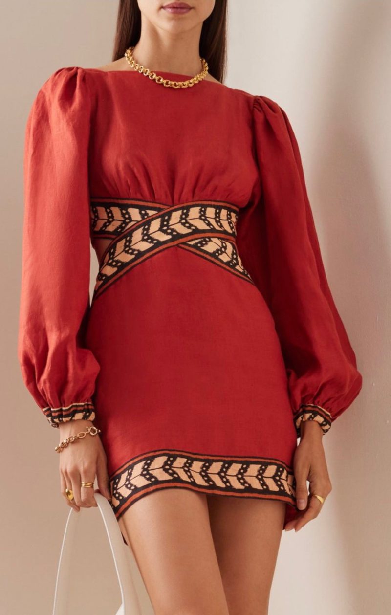 Spring Hollow Out Cropped Slim Knit Dress