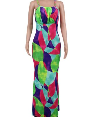 Women’s Summer Casual Long French Suspender Dress