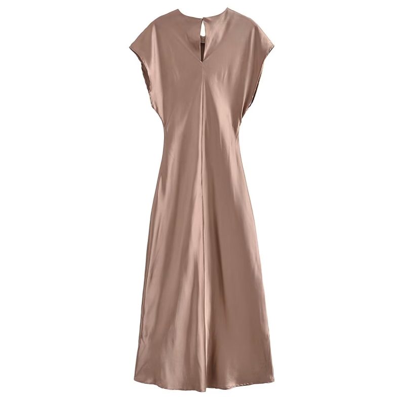 Autumn Round Neck Slim High Waist Dress - Image 2