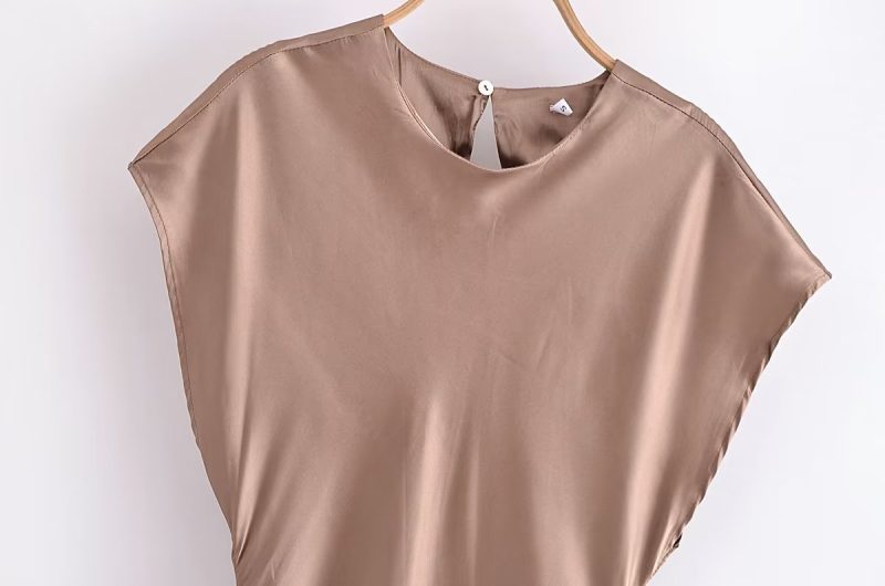 Autumn Round Neck Slim High Waist Dress - Image 3