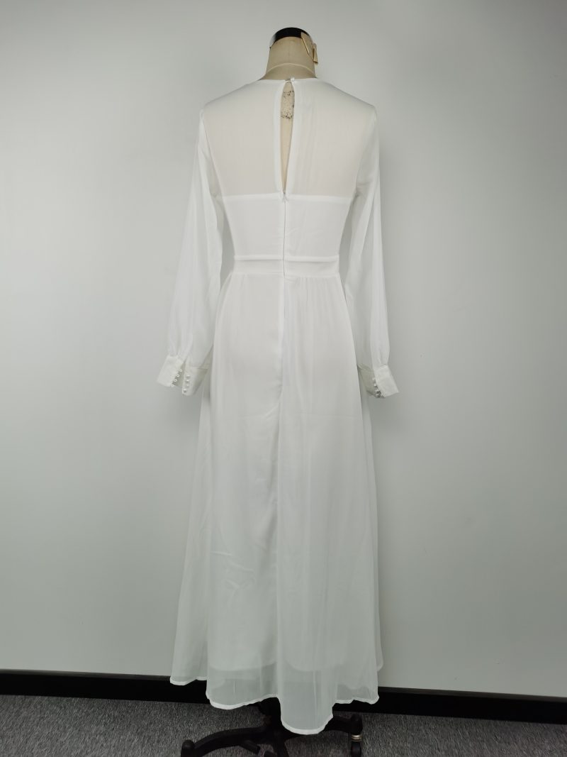 Spring Summer Women’s Chiffon Mesh Maxi Dress - Image 4