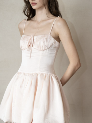 French Sling Lace-Up Slim Fit Dress