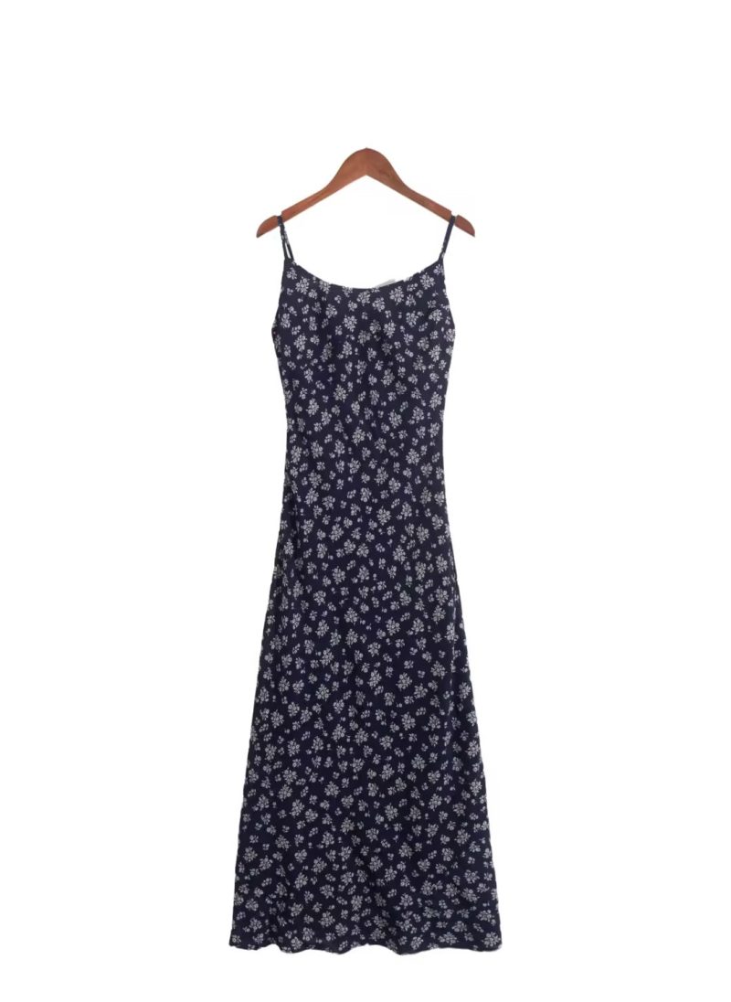 Fall Floral Print Off Shoulder Swing Dress - Image 3