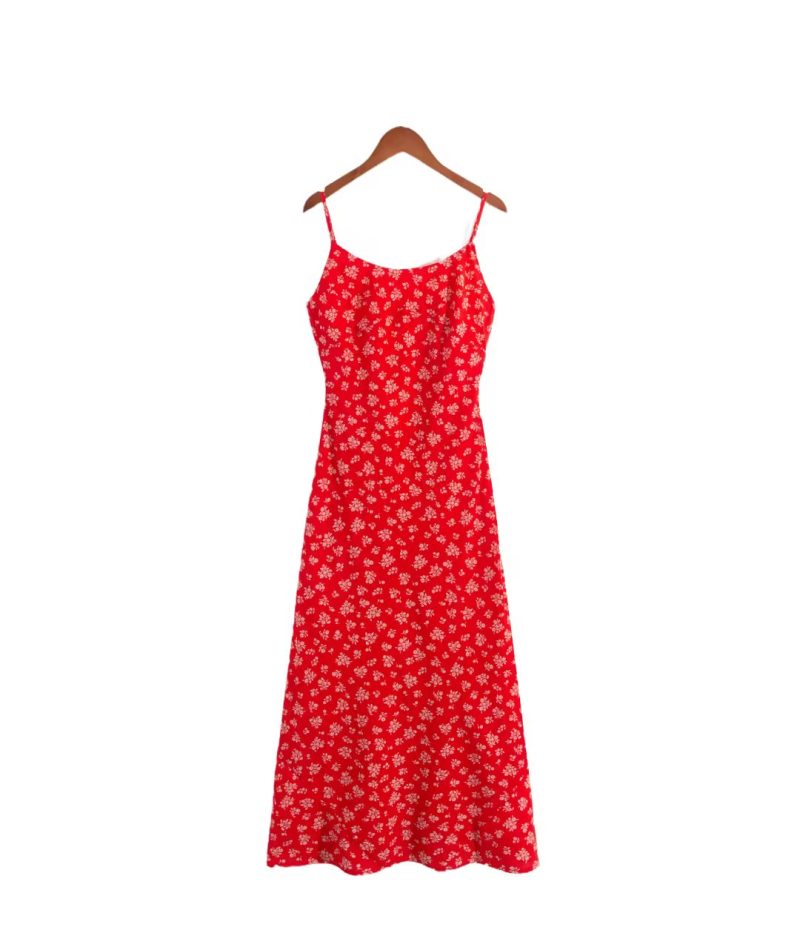 Fall Floral Print Off Shoulder Swing Dress
