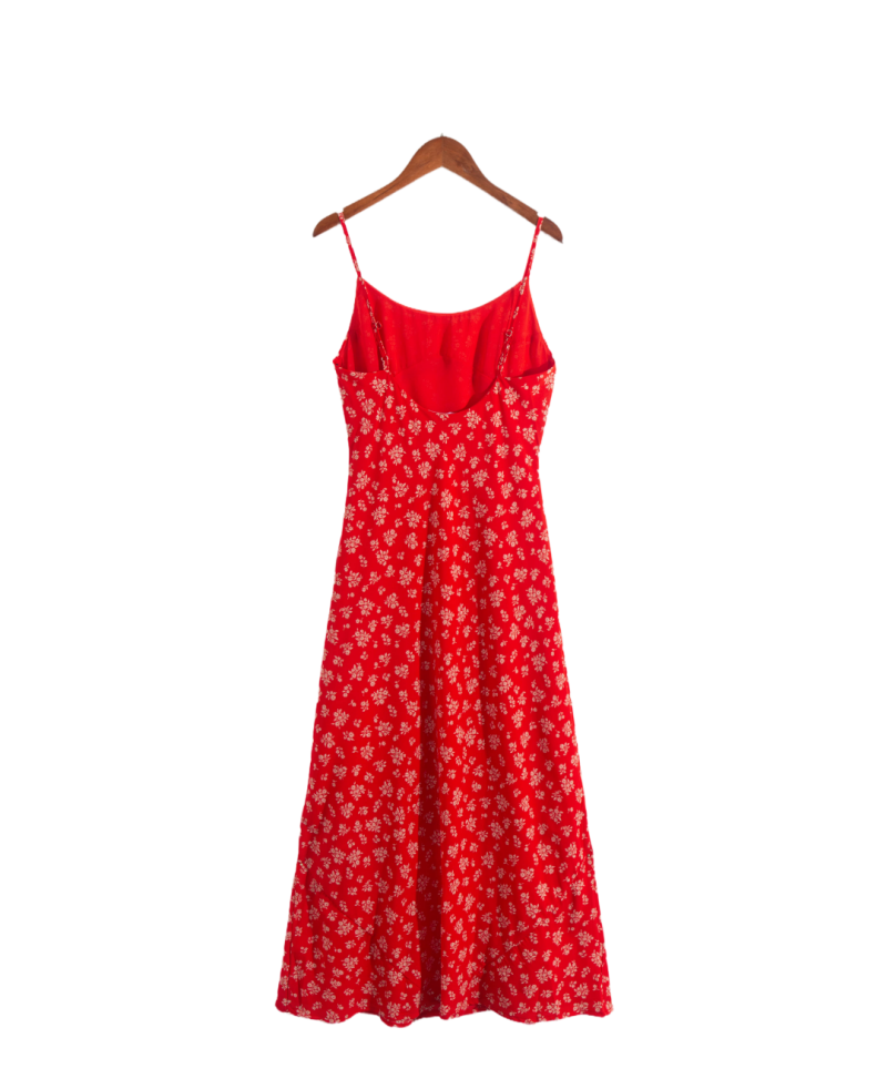 Fall Floral Print Off Shoulder Swing Dress - Image 2