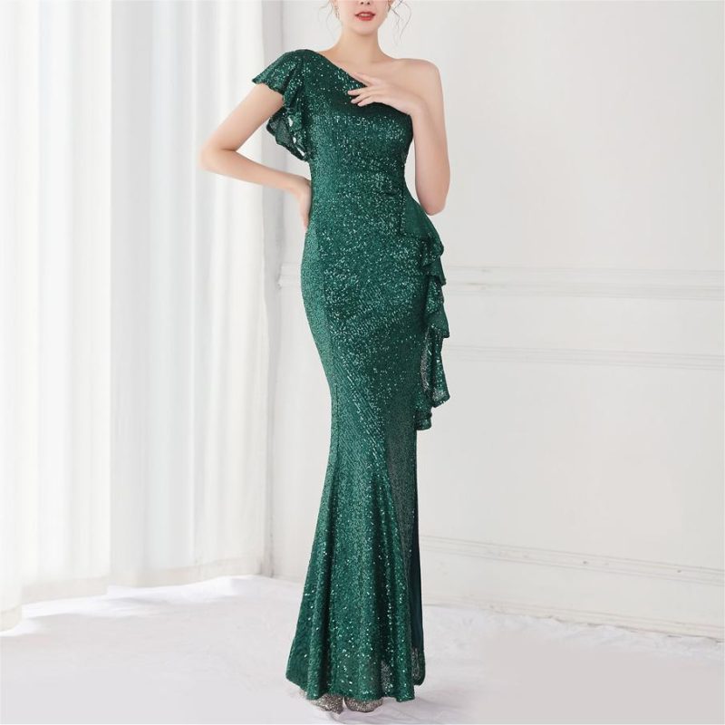 Women’s Long Slim Fairy Party Evening Dress