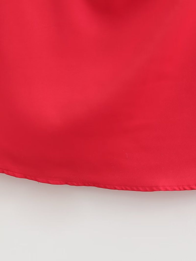 Elegant Women’s High Waist Asymmetric Winter Dress - Image 4