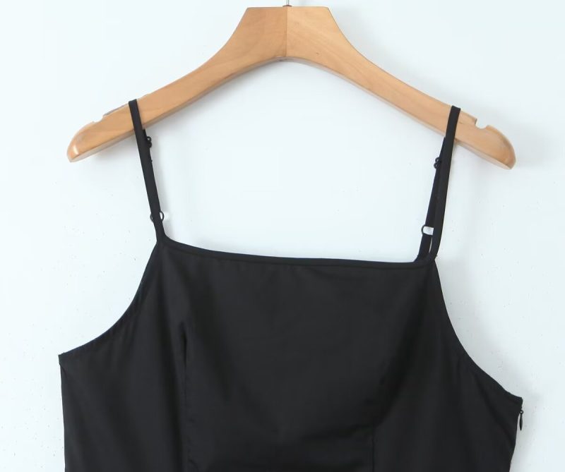 Summer French Bow Strap Tube Top Maxi Dress - Image 3