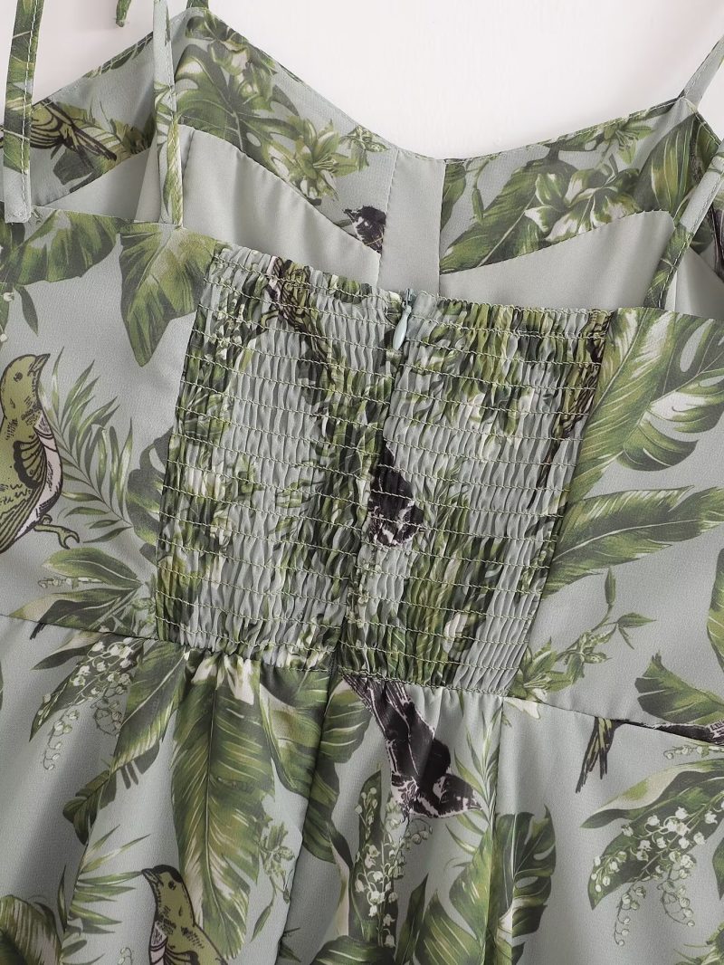 Spring Chiffon Printed Slip Dress for Women - Image 4