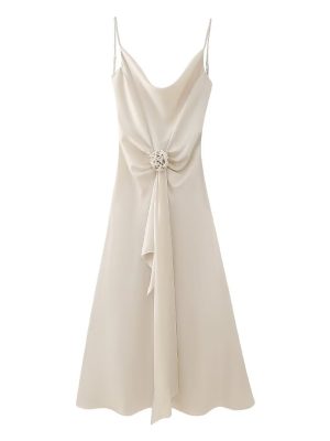 Summer Floral Maxi Dress with Elegant Decoration