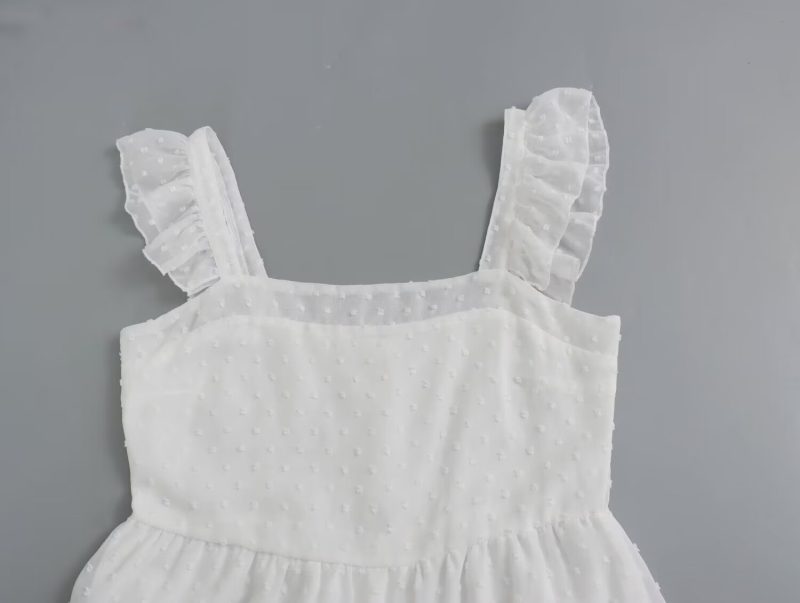Spring Fresh White Sleeveless Casual Women’s Dress - Image 2