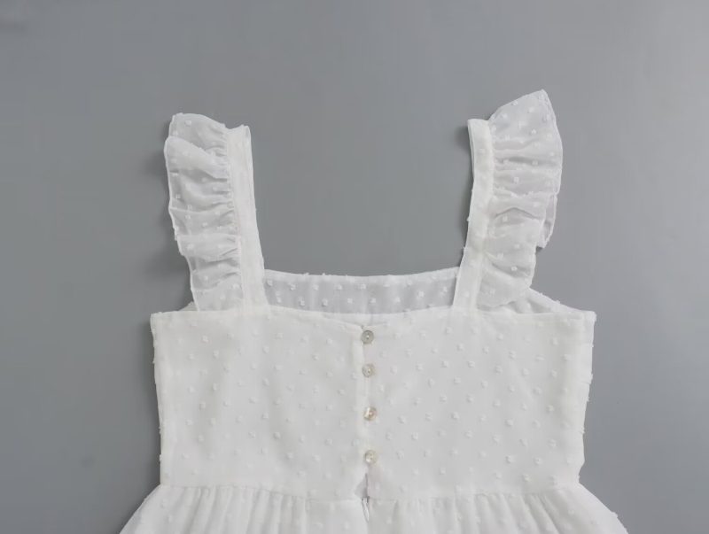 Spring Fresh White Sleeveless Casual Women’s Dress - Image 3