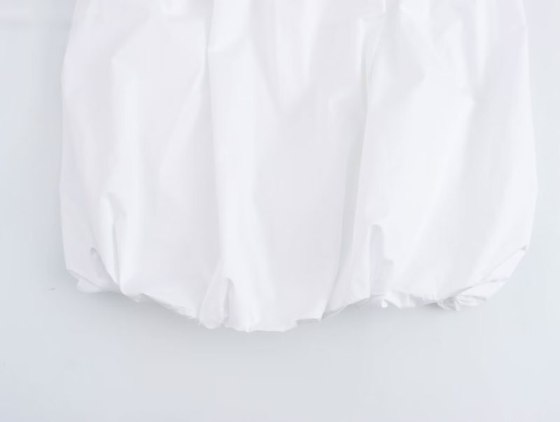 Lightweight Women's Contrast Balloon Sling Midi Dress - Image 4