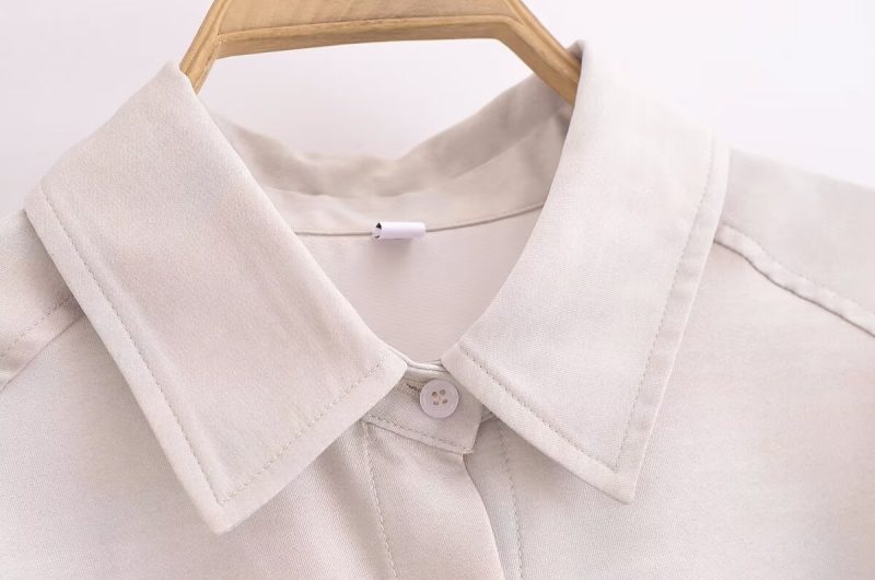 Spring Printed Short Sleeve Shirt Dress for Women - Image 3