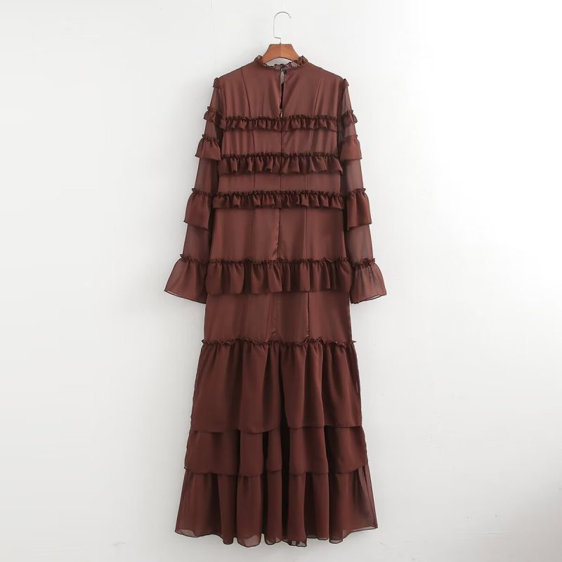 Casual Summer Maxi Dress with Multi-Layer Ruffles - Image 2
