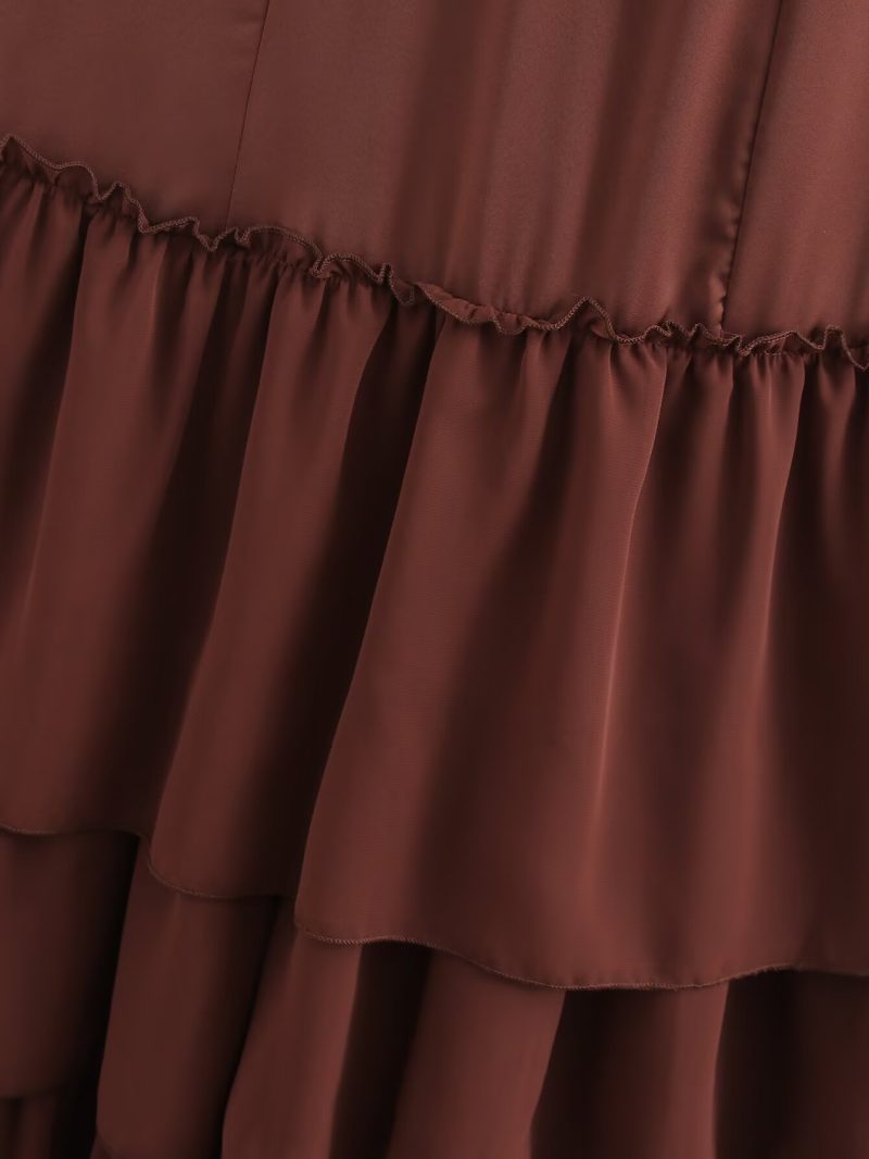 Casual Summer Maxi Dress with Multi-Layer Ruffles - Image 4