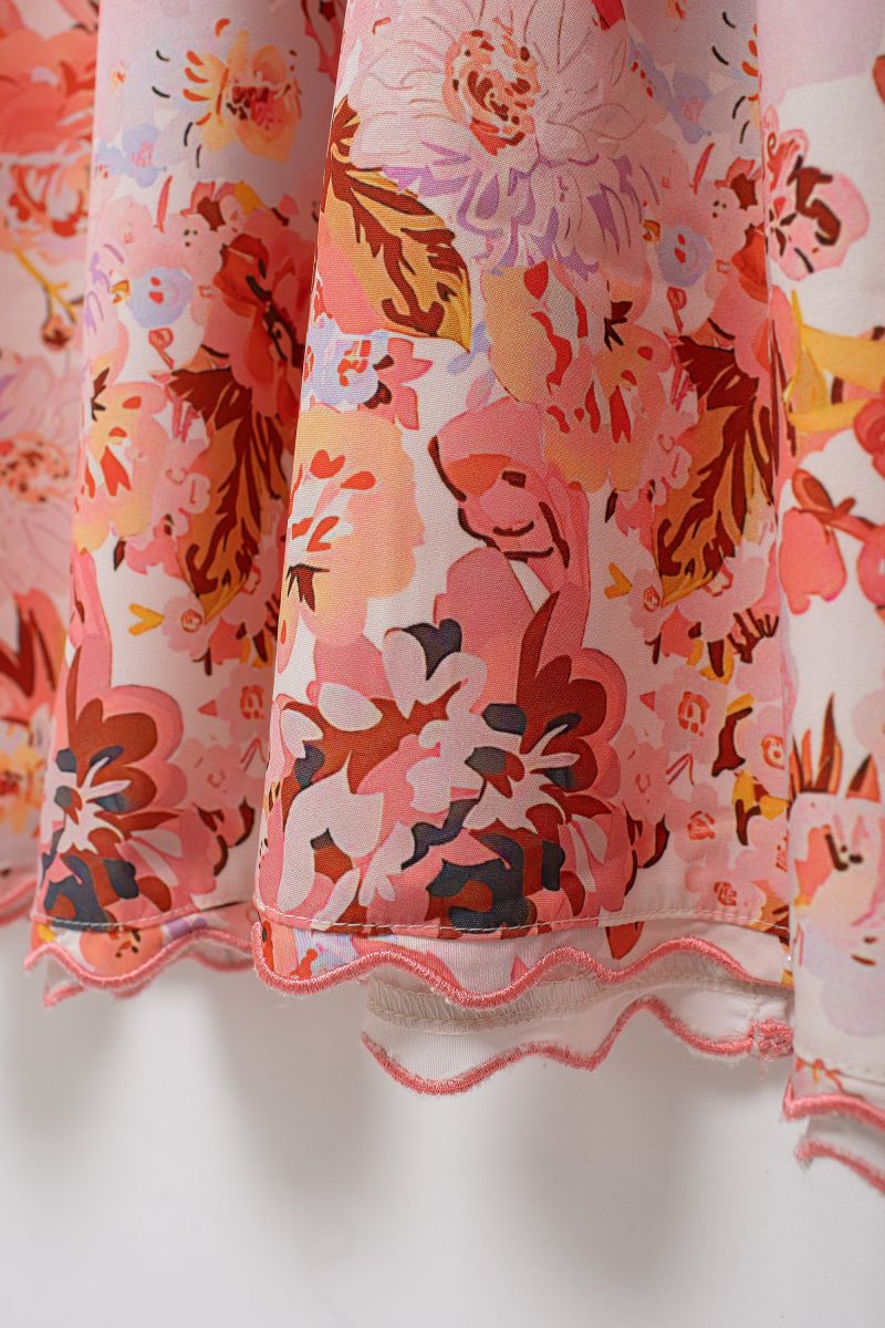 Summer Women’s Elegant Embroidered Sling Case Dress - Image 3