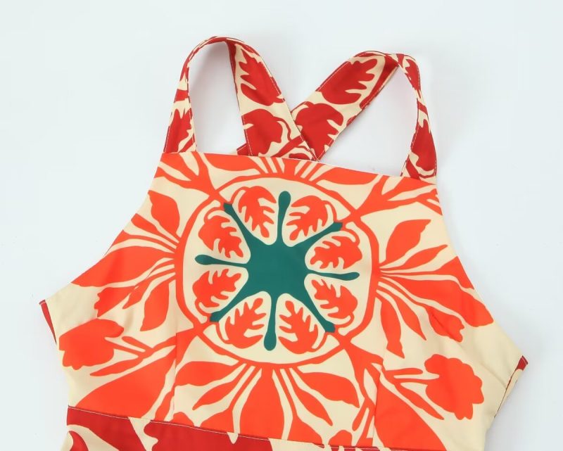 Summer Backless Printed Dress for Women Clothing - Image 3