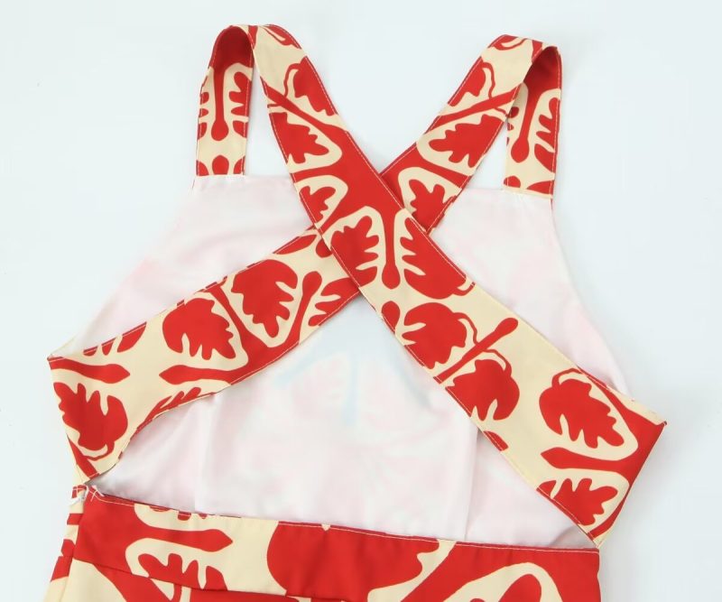 Summer Backless Printed Dress for Women Clothing - Image 4