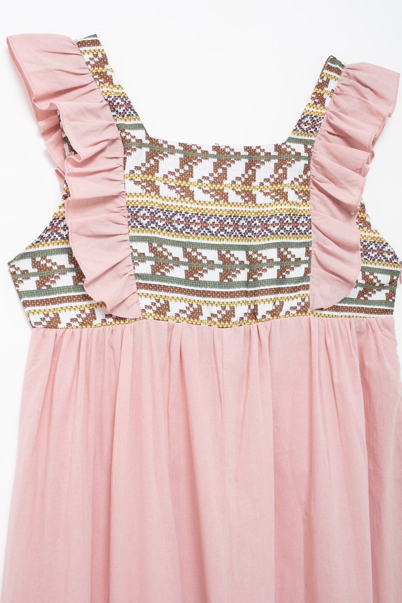 Summer Elegant Pink Off Shoulder Slit Dress - Image 4