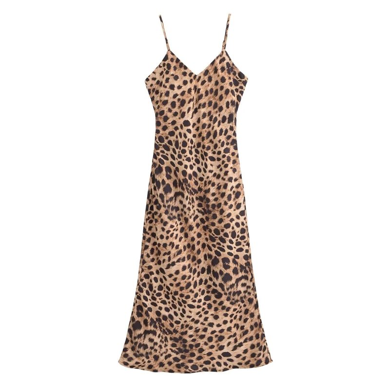 Women’s Silk Satin Midi Slip Dress Lingerie - Image 2