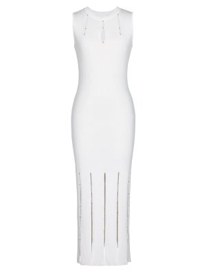Summer Sleeveless Slim Fit Women Knitted Dress