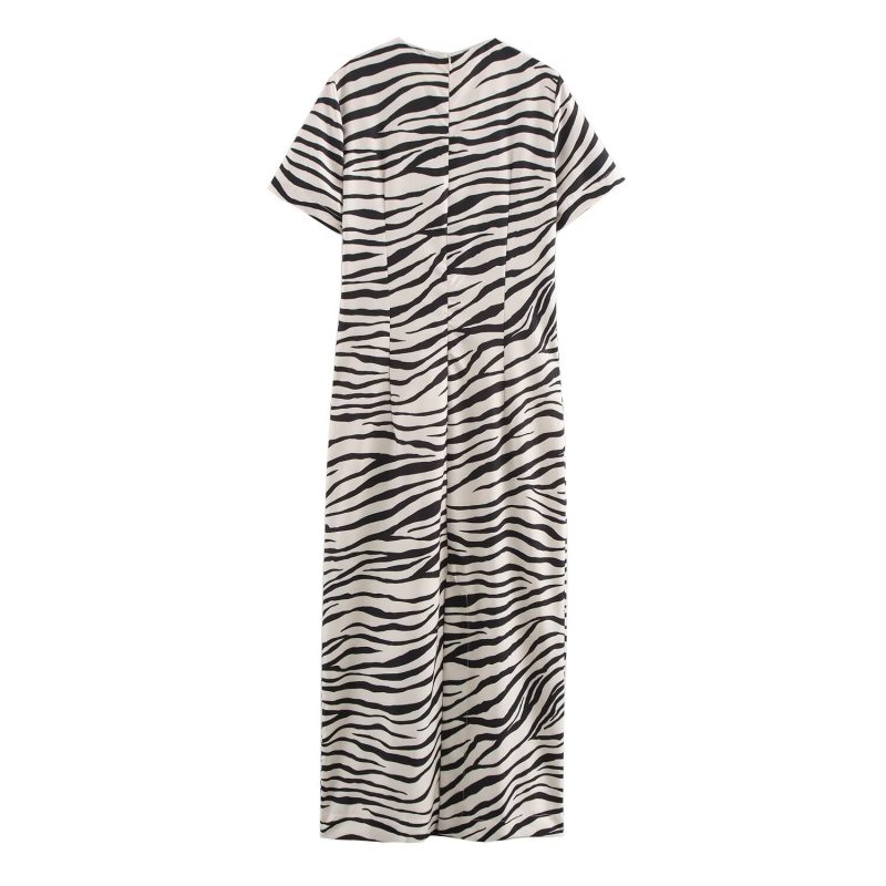 Autumn Graceful Animal Print Fashion Dress for Women - Image 2