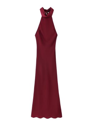 Two Tone Halter Neck Sleeveless Maxi Dress