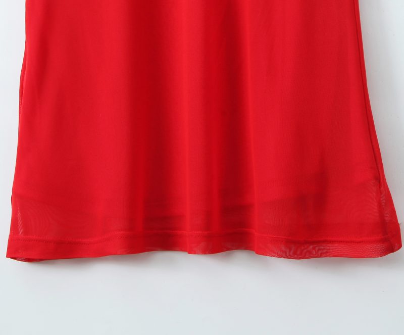 Women’s Floral Fishtail Slim Mesh Maxi Dress - Image 3