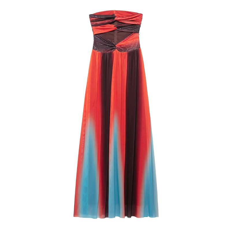 Women’s Tube Top Hollow Out Slim Fit Dress - Image 2