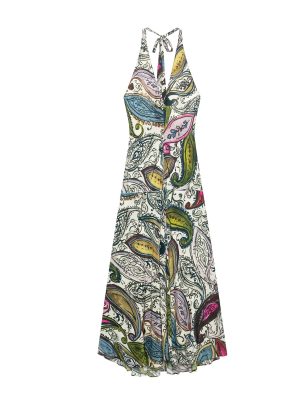 Women’s Summer Floral Printed Halter Neck Dress